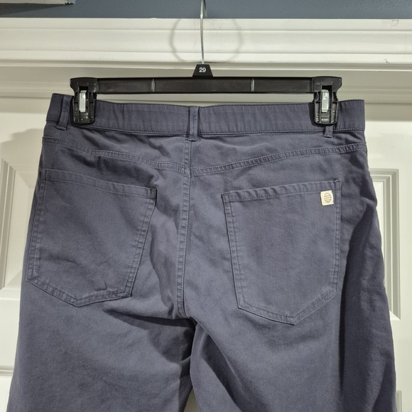 Marine Layer Pants Mens 32x32 Blue Breeze Slim Straight 5 Pocket Office Stretch - Picture 4 of 11
